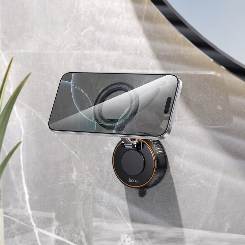 Hoco Magnetic Car Phone Holder with Suction Cup Mount for Dashboard or Windscreen