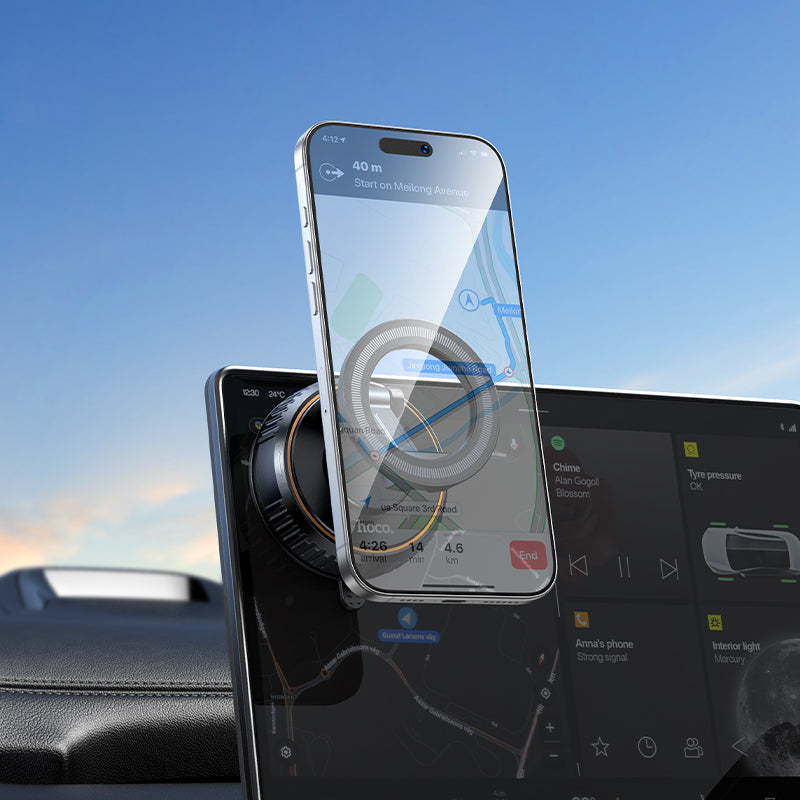 Hoco Magnetic Car Phone Holder with Suction Cup Mount for Dashboard or Windscreen