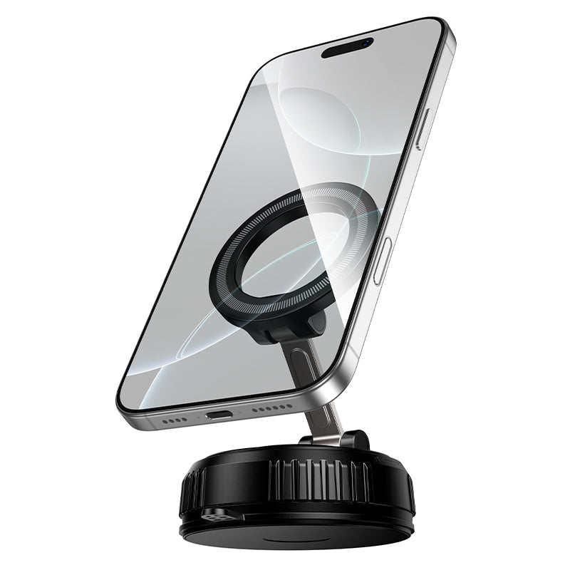 Hoco Magnetic Car Phone Holder with Suction Cup Mount for Dashboard or Windscreen