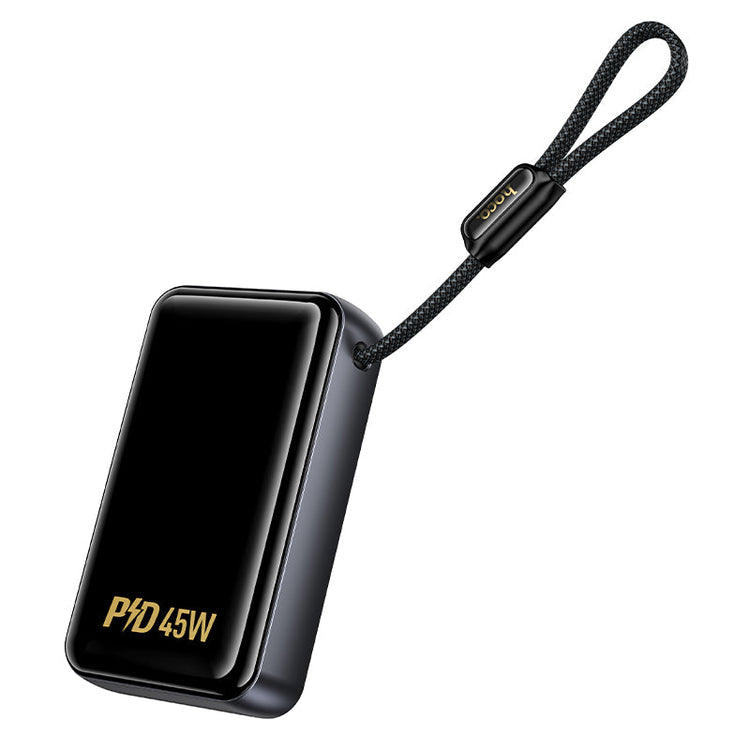 Hoco 20000mAh Power Bank PD45W Fast Charging High Capacity with Built-In Cable Q54