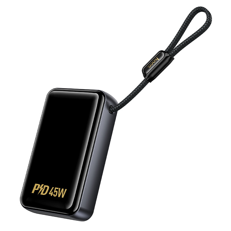 Hoco 20000mAh Power Bank PD45W Fast Charging High Capacity with Built-In Cable Q54