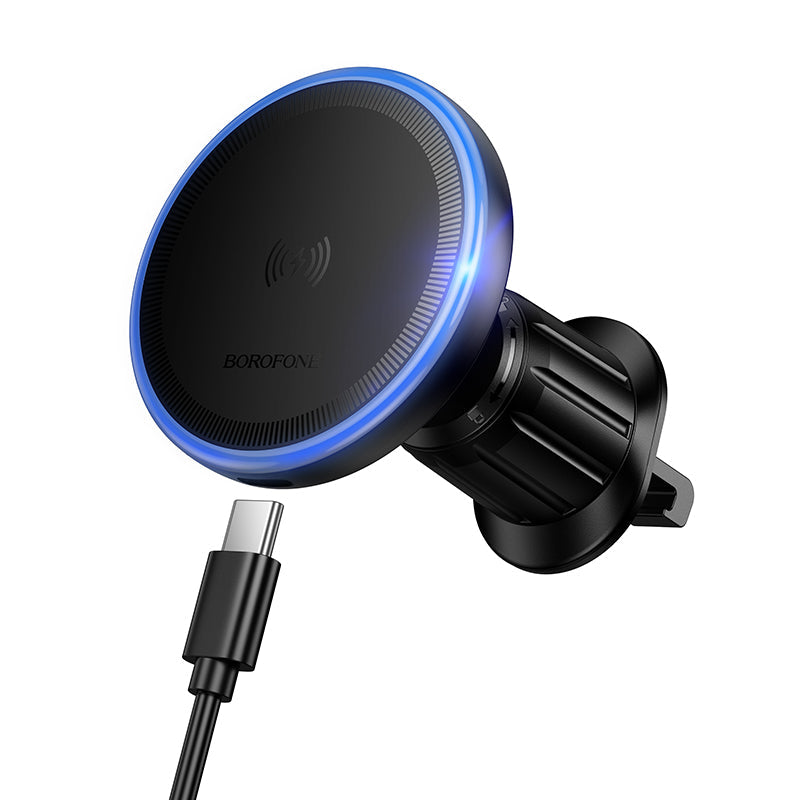 Borofone 15W Magnetic Wireless Fast Charging Car Holder for Air Vent