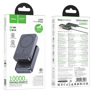 Hoco 10000mAh Magnetic Power Bank PD20W CCC Certified MagSafe Compatible J160A