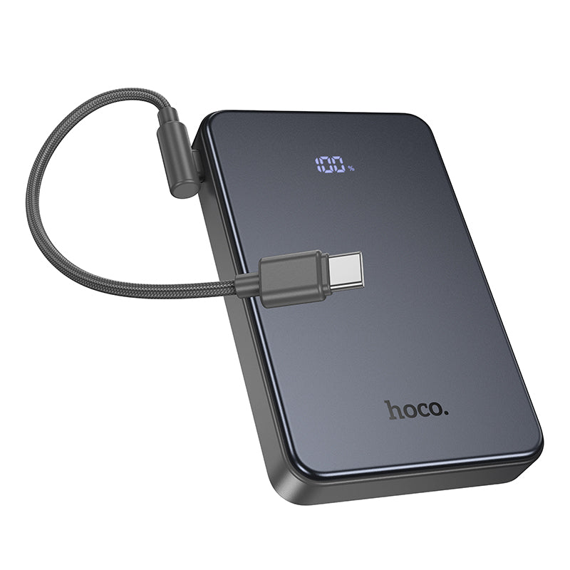 Hoco 10000mAh Power Bank 22.5W PD20W Fast Charging Built-In USB-C Cable J170