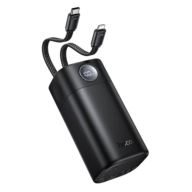 Hoco 20000mAh Power Bank 65W PD CCC Certified Fast Charging Two Built-In Cables Q59