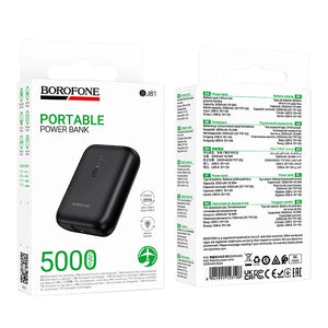 BOROFONE 5000mAh Portable Power Bank 10W Phone Charger