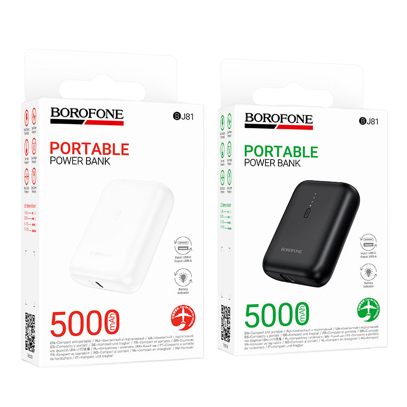 BOROFONE 5000mAh Portable Power Bank 10W Phone Charger