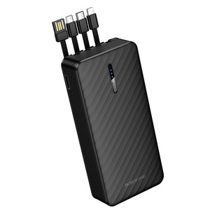 Borofone 20000mAh Power Bank with 4 Built-In Cables Portable Charger