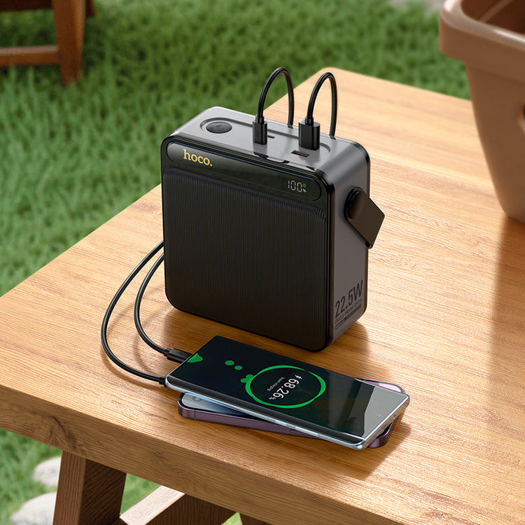 Hoco 80000mAh Power Bank 22.5W PD20W Fast Charging High Capacity Portable Charger with LED Light