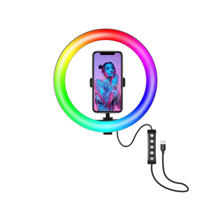 Blacktech 10 Inch Desktop RGB Ring Light Streaming Light Adjustable Brightness S10