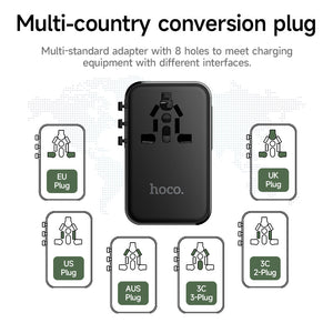 Hoco 100W GaN Fast Charger 3-Port USB-C 1-Port USB-A Universal Wall Charger DC152