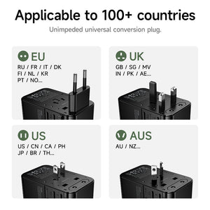 Hoco 100W GaN Fast Charger 3-Port USB-C 1-Port USB-A Universal Wall Charger DC152