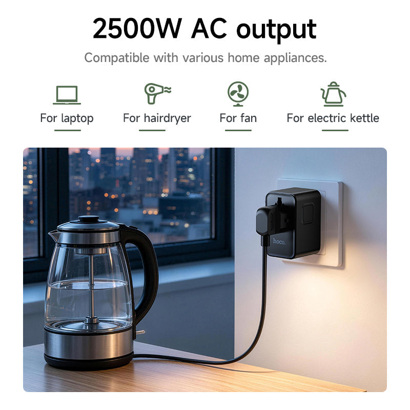 Hoco 100W GaN Fast Charger 3-Port USB-C 1-Port USB-A Universal Wall Charger DC152