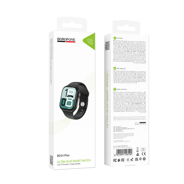 Borofone Bluetooth Calling Smart Watch with Heart Rate and Sleep Monitoring