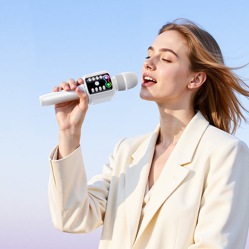 Hoco Wireless Bluetooth Karaoke Microphone and Speaker with USB and SD Playback
