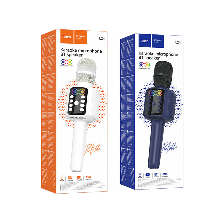 Hoco Wireless Bluetooth Karaoke Microphone and Speaker with USB and SD Playback