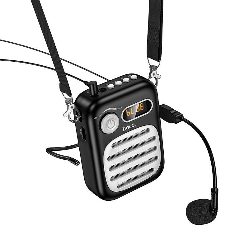 Hoco Bluetooth Speaker with Wired Microphone for Karaoke and Parties