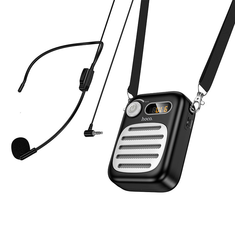 Hoco Bluetooth Speaker with Wired Microphone for Karaoke and Parties