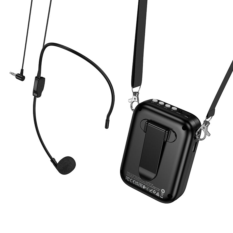Hoco Bluetooth Speaker with Wired Microphone for Karaoke and Parties