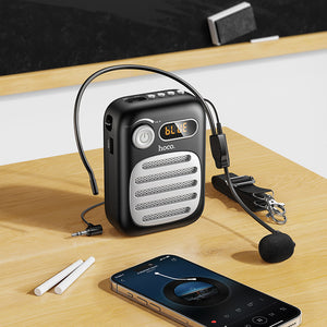 Hoco Bluetooth Speaker with Wired Microphone for Karaoke and Parties