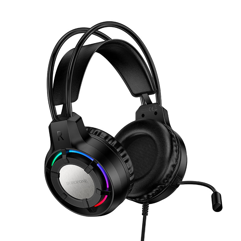 Borofone Wired Gaming Headphones with Microphone 50mm Driver Over-Ear BO112