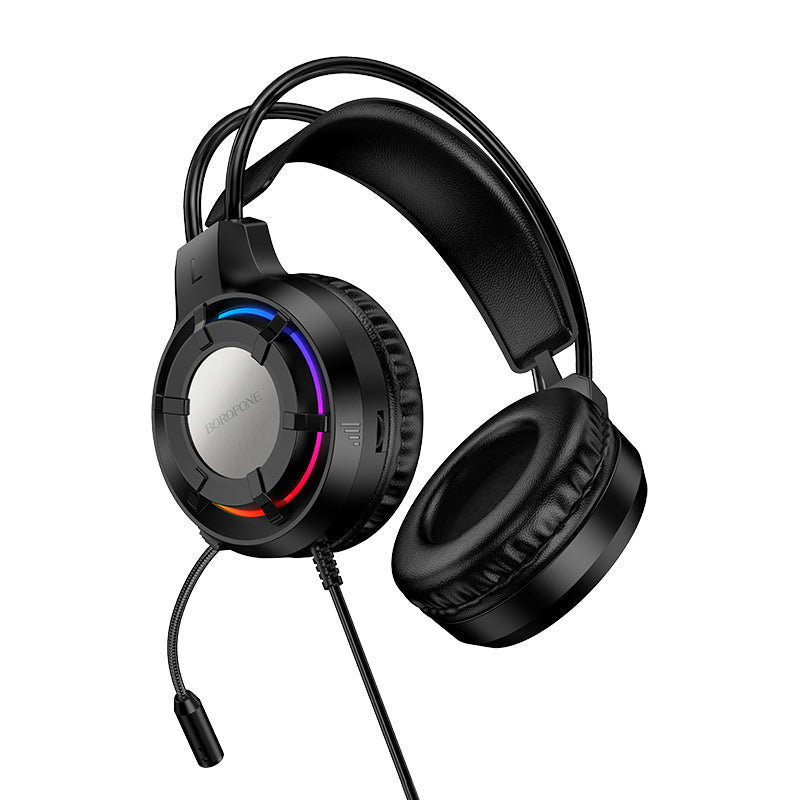 Borofone Wired Gaming Headphones with Microphone 50mm Driver Over-Ear BO112