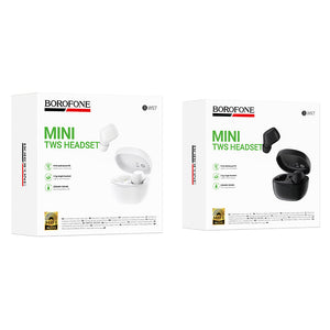 Borofone True Wireless Bluetooth Earbuds with Charging Case and Comfortable Fit