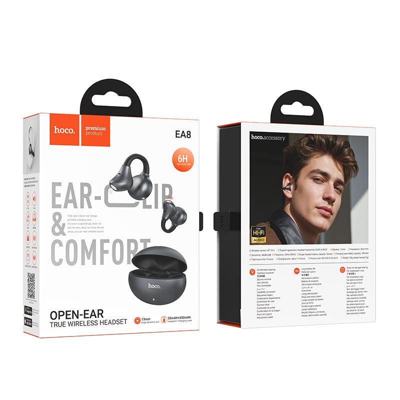 Hoco Open Ear Clip-On True Wireless Bluetooth Earbuds with App Control