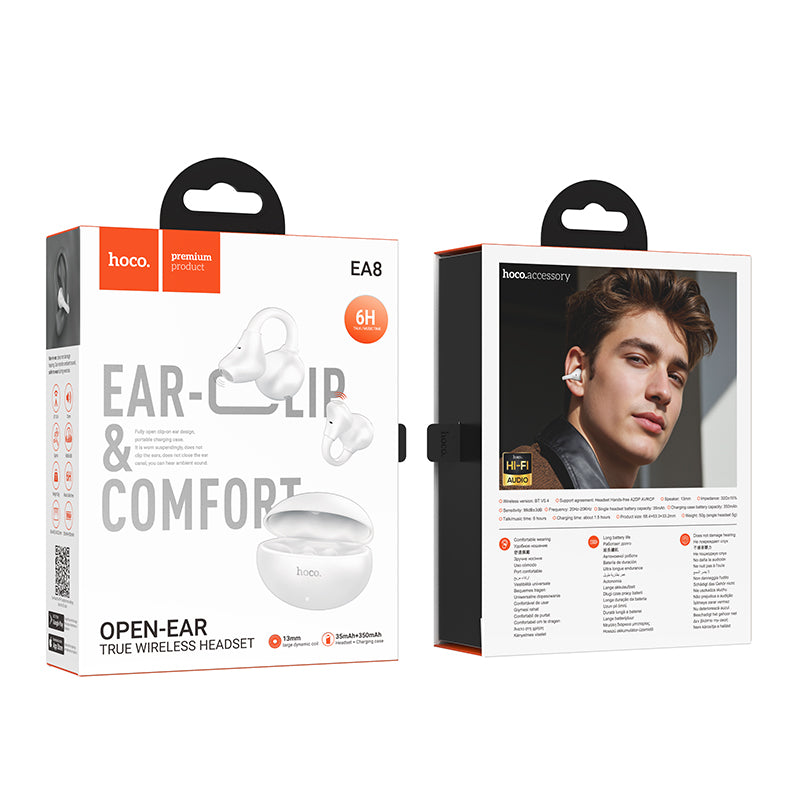 Hoco Open Ear Clip-On True Wireless Bluetooth Earbuds with App Control