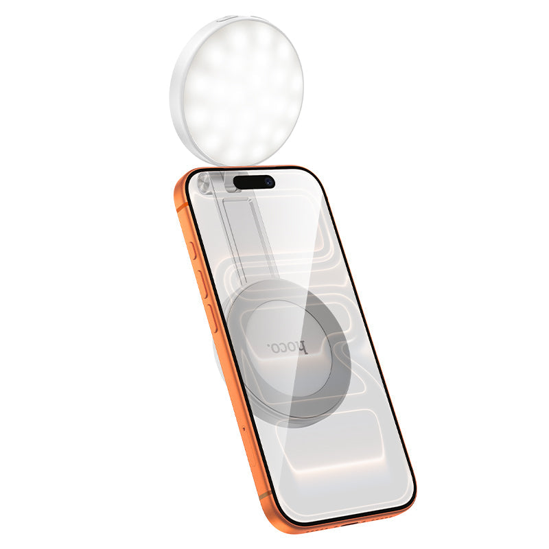 Hoco MagSafe Magnetic Fill Light with Kickstand and Mirror for Video Calls