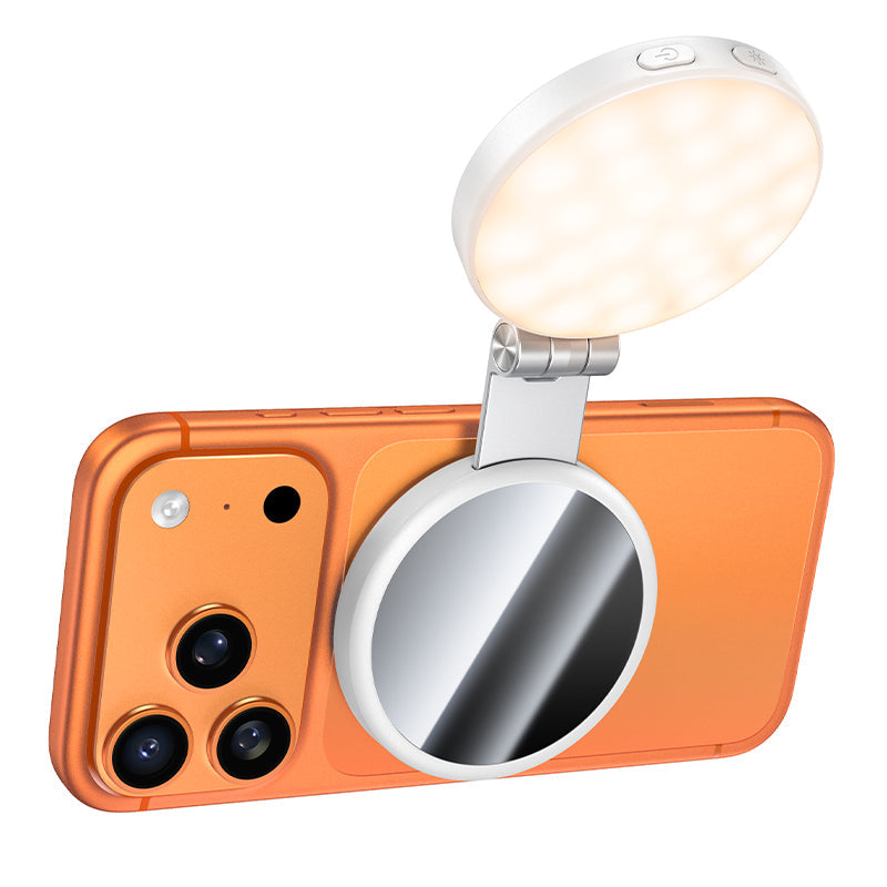 Hoco MagSafe Magnetic Fill Light with Kickstand and Mirror for Video Calls