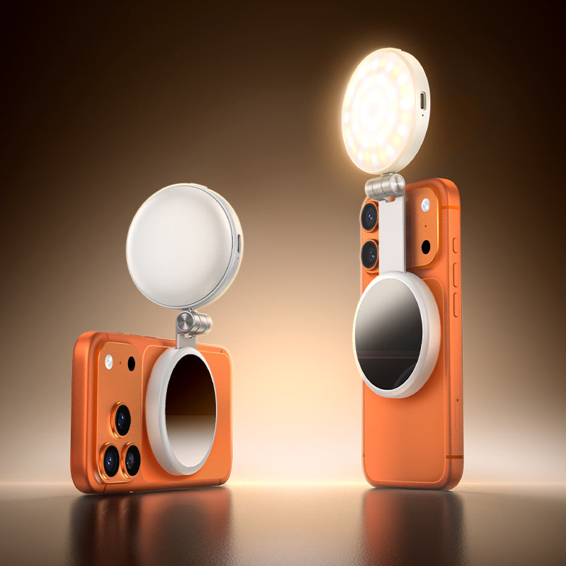 Hoco MagSafe Magnetic Fill Light with Kickstand and Mirror for Video Calls