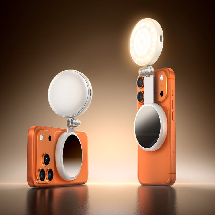 Hoco MagSafe Magnetic Fill Light with Kickstand and Mirror for Video Calls