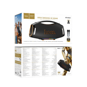 Hoco High-Power Bluetooth Speaker with 2 Wireless Microphones for Karaoke Parties
