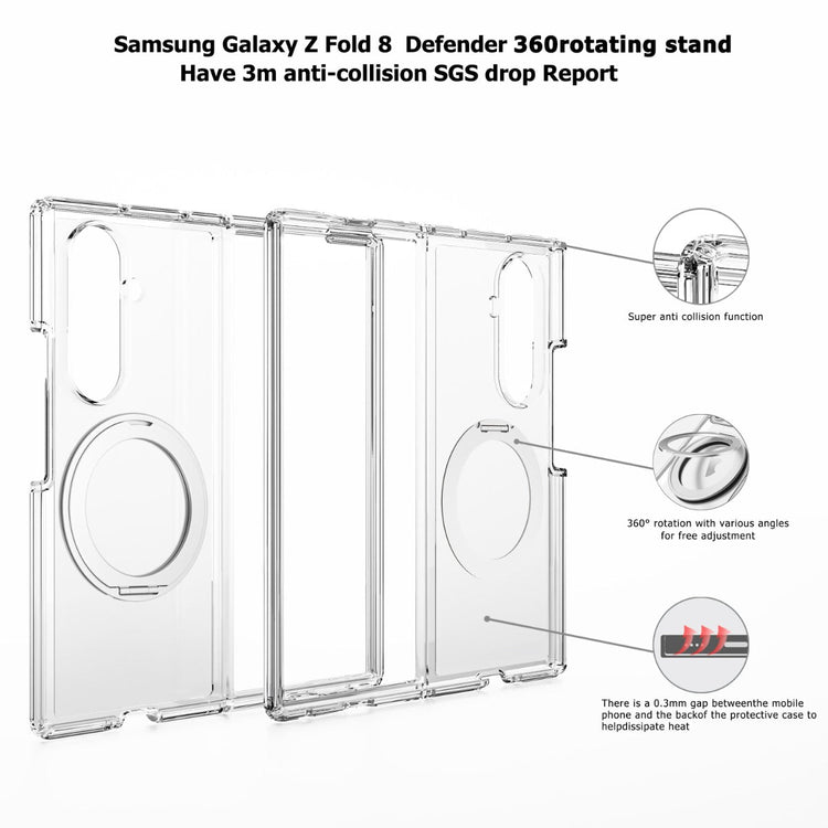 Blacktech Samsung Galaxy Z Fold 8 Ultra Stay Clear Ring MagSafe Magnetic