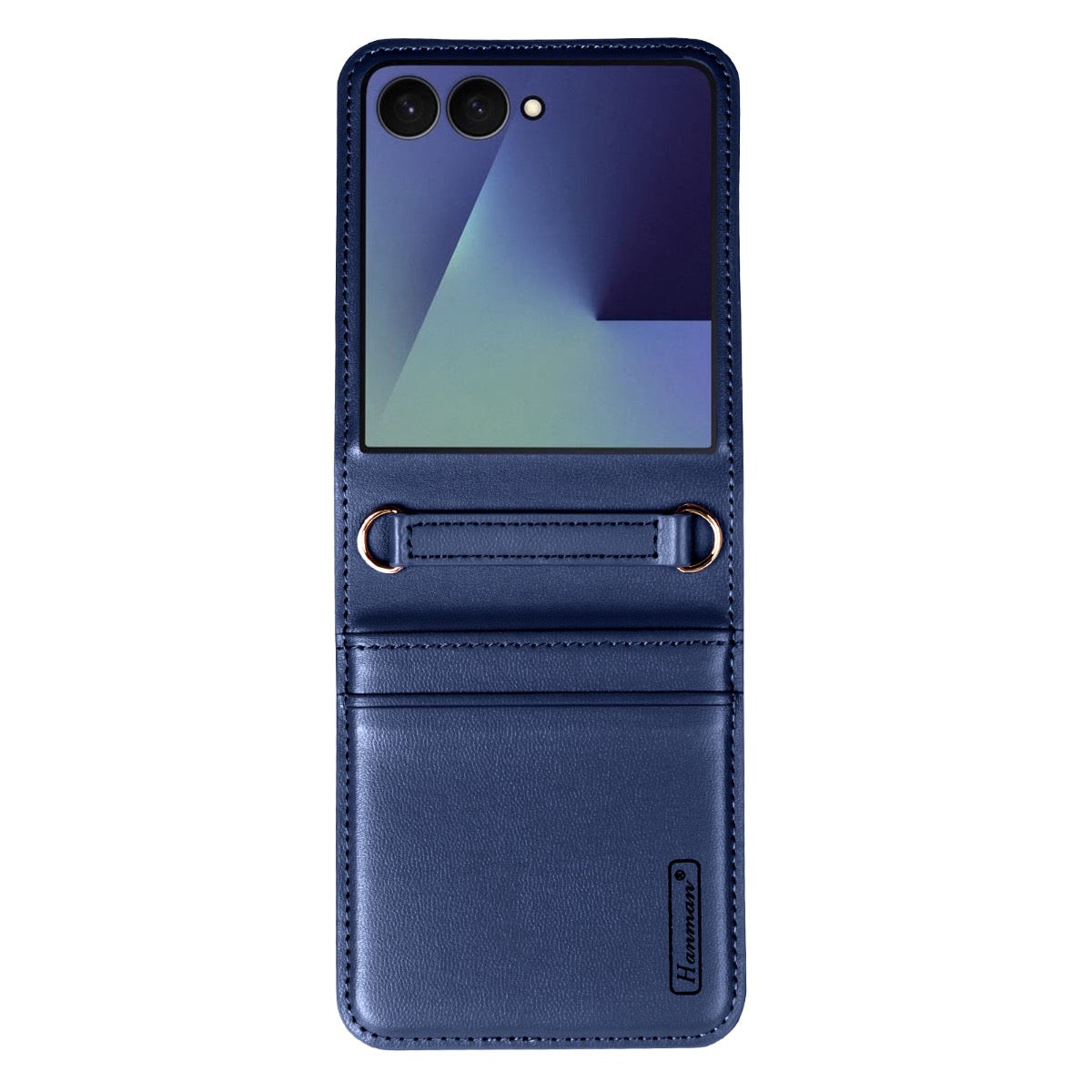 Hanman Samsung Galaxy Z Flip 8 Premium Leather Wallet Flip Case with Card Slots