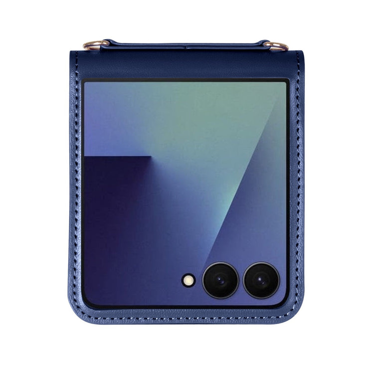 Hanman Samsung Galaxy Z Flip 8 Premium Leather Wallet Flip Case with Card Slots