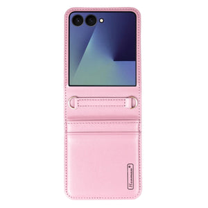 Hanman Samsung Galaxy Z Flip 8 Premium Leather Wallet Flip Case with Card Slots