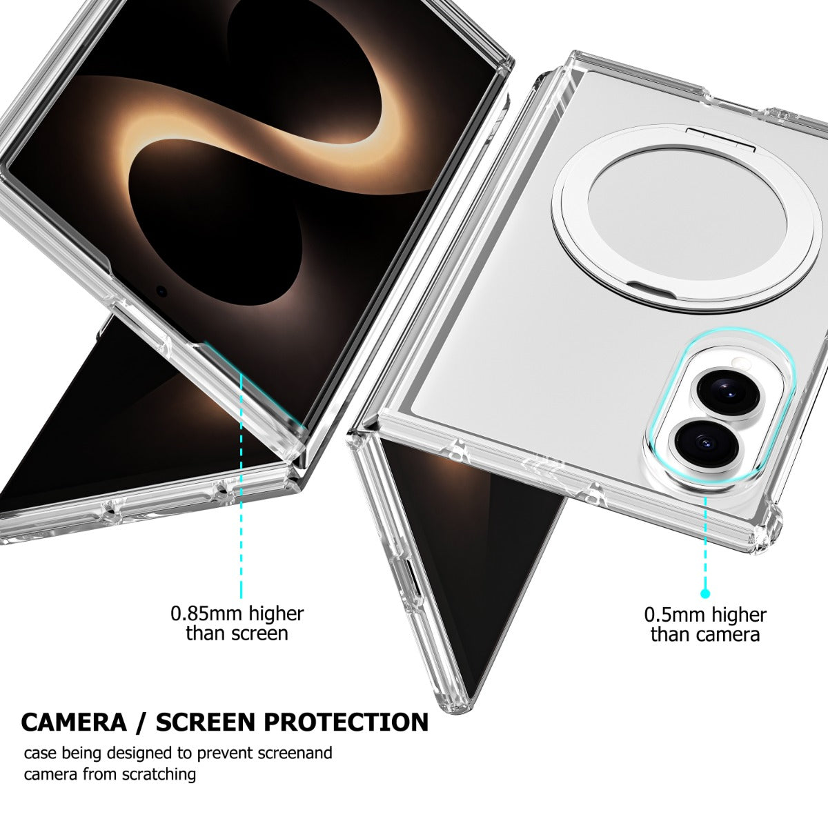 Blacktech Samsung Galaxy Z Fold 8 Stay Clear Ring MagSafe Magnetic