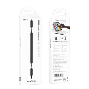 Hoco 3-in-1 Passive Capacitive Stylus Pen with Interchangeable Tips