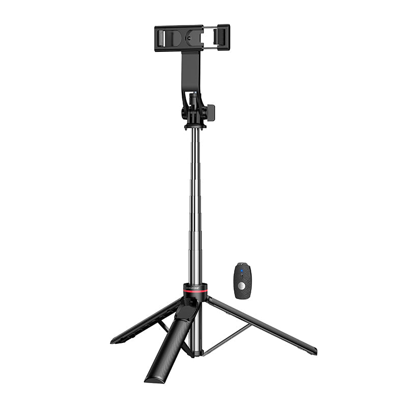 Borofone Extendable 128cm Live Streaming Tripod with Bluetooth Remote