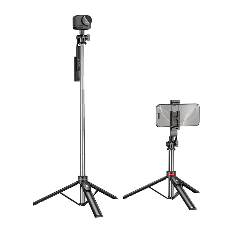 Borofone Extendable 128cm Live Streaming Tripod with Bluetooth Remote