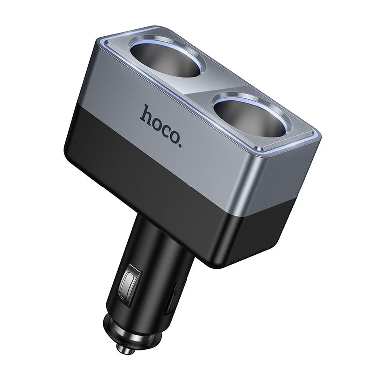 Hoco Dual Cigarette Lighter Car Charger Splitter for Two Devices