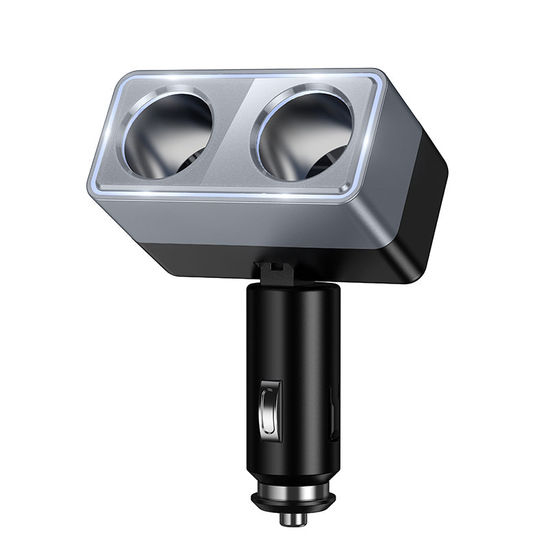 Hoco Dual Cigarette Lighter Car Charger Splitter for Two Devices