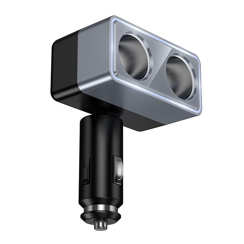 Hoco Dual Cigarette Lighter Car Charger Splitter for Two Devices