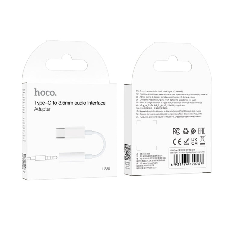 Hoco USB-C to 3.5mm Digital Audio Converter with Microphone Support