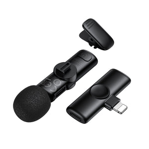 Borofone Wireless Clip-On Lavalier Microphone with USB-C Connector for Video Recording