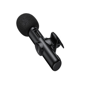 Borofone Wireless Clip-On Lavalier Microphone with USB-C Connector for Video Recording