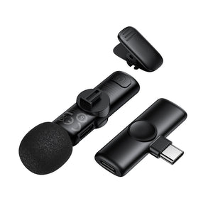 Borofone Wireless Clip-On Lavalier Microphone with USB-C Connector for Video Recording