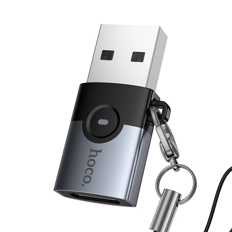 Hoco USB-A Male to USB-C Female USB 3.0 Adapter for Chargers and Cables